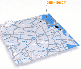 3d view of Phumĭ Pôpê