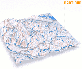 3d view of Bản Tioun