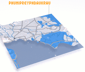 3d view of Phumĭ Prey Phdau Krau