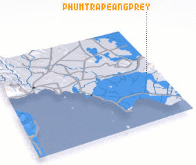 3d view of Phum Trapéang Prey