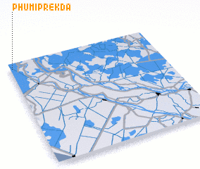 3d view of Phumĭ Prêk Da