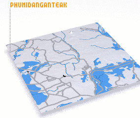 3d view of Phumĭ Dâng Ânteăk