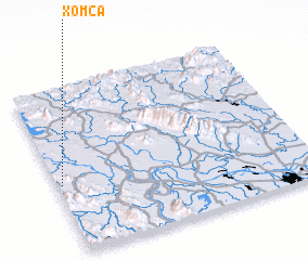 3d view of Xóm Cà