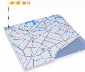 3d view of Xóm Kinh Dài