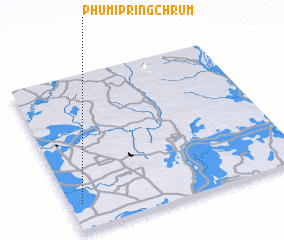 3d view of Phumĭ Pring Chrŭm