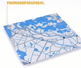 3d view of Phumĭ Kâmpóng Phdŏl