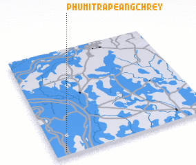 3d view of Phumĭ Trâpeăng Chrey