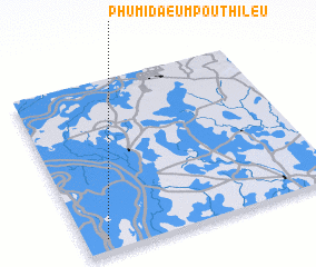 3d view of Phumĭ Daeum Poŭthĭ Leu