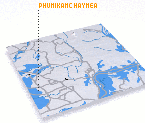 3d view of Phumĭ Kâmchay Méa