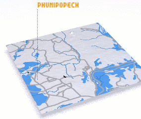 3d view of Phumĭ Pôpéch