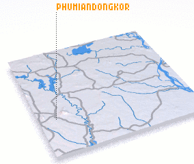 3d view of Phumĭ Ândong Kôr