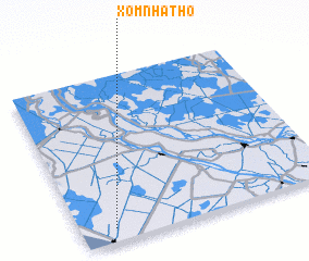 3d view of Xóm Nhà Thờ