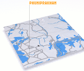 3d view of Phumĭ Prâkhâm