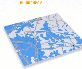 3d view of Phumĭ Chrey