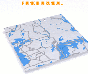 3d view of Phumĭ Chhuk Rŭmduŏl