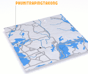 3d view of Phumĭ Trâping Takóng