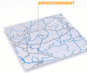 3d view of Amphoe Khemmarat