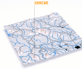 3d view of Xóm Cân