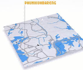 3d view of Phumĭ Kŏh Barêng