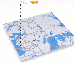 3d view of Phumĭ Pnŏu