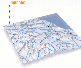 3d view of Xóm Ðông