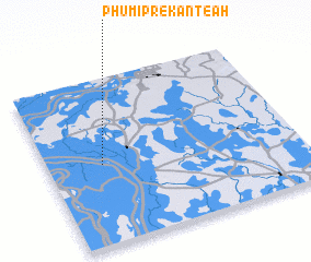 3d view of Phumĭ Prêk Ânteăh