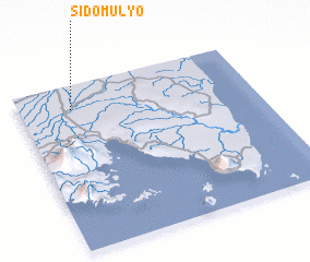 3d view of Sidomulyo