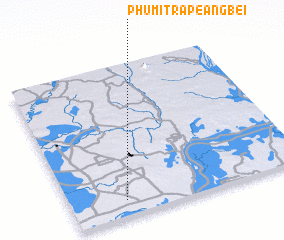 3d view of Phumĭ Trâpeăng Bei