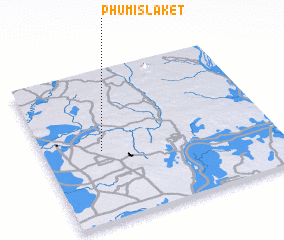 3d view of Phumĭ Slakêt