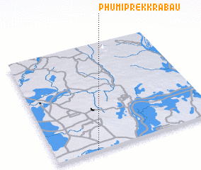 3d view of Phumĭ Prêk Krâbau