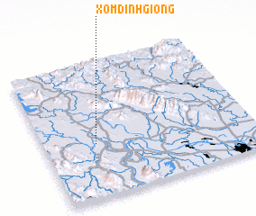 3d view of Xóm Ðinh Giông