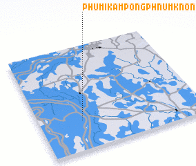 3d view of Phumĭ Kâmpóng Phnum Knŏng