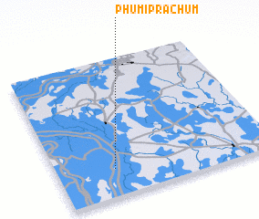 3d view of Phumĭ Prâchŭm