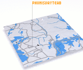 3d view of Phumĭ Svay Téab