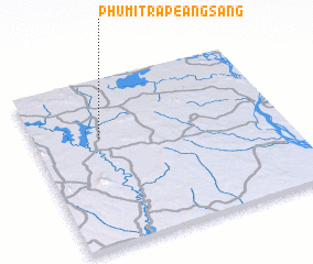 3d view of Phumĭ Trâpeăng S\