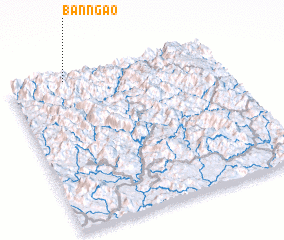 3d view of Bản Ngao