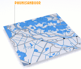 3d view of Phumĭ Sâmbuŏr