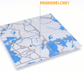 3d view of Phumĭ Khêl Chey