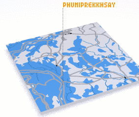 3d view of Phumĭ Prêk Khsay