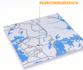 3d view of Phumĭ Châmkar Kroch