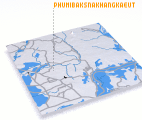 3d view of Phumĭ Băk Sna Khang Kaeut