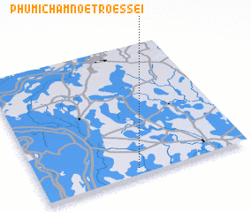 3d view of Phumĭ Châmnœ̆t Rœssei