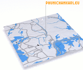 3d view of Phumĭ Châmkar Leu