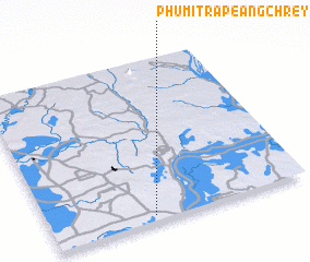 3d view of Phumĭ Trâpeăng Chrey