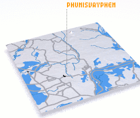 3d view of Phumĭ Svay Ph\