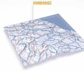 3d view of Xóm Ðông (2)