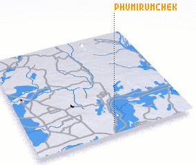 3d view of Phumĭ Rumchék