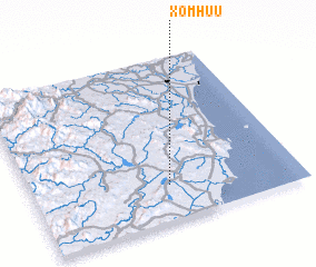 3d view of Xóm Hưu