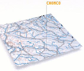 3d view of Chòm Cò