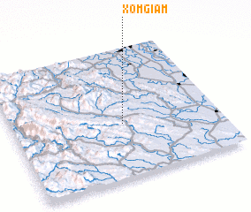 3d view of Xóm Giam